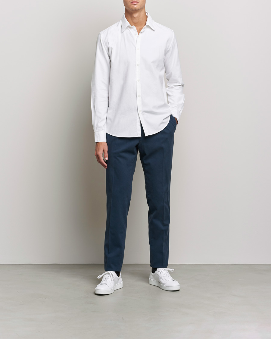 Herren | Hemden | Sunspel | Casual Oxford Shirt White