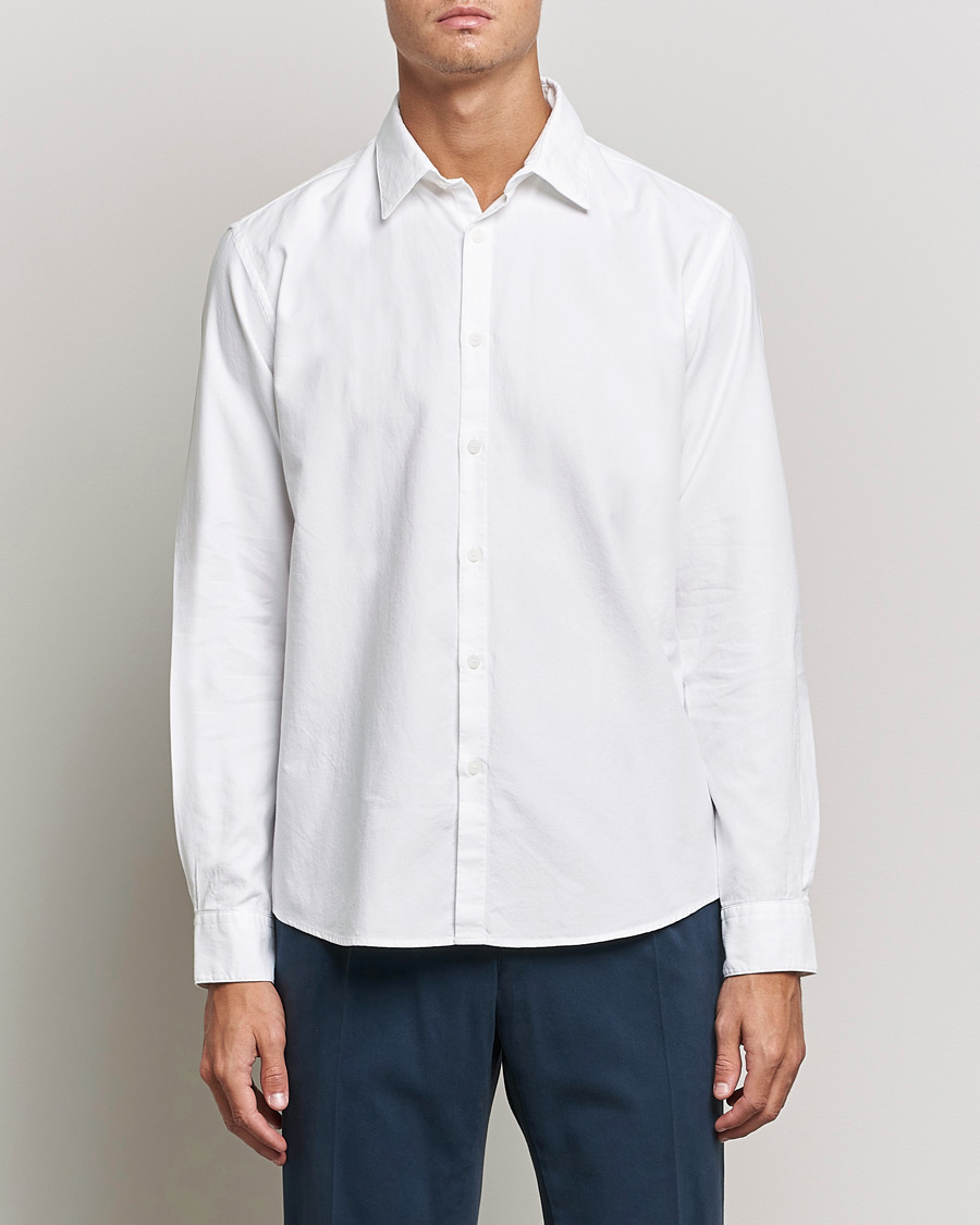 Herr | Skjortor | Sunspel | Casual Oxford Shirt White