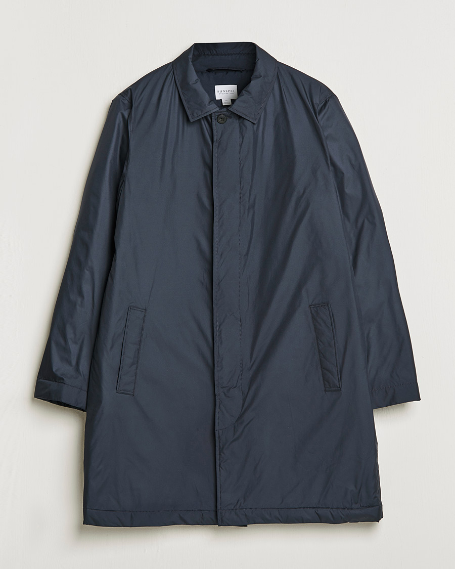 Herren | Jacken | Sunspel | Recycled Polyester Padded Coat Navy