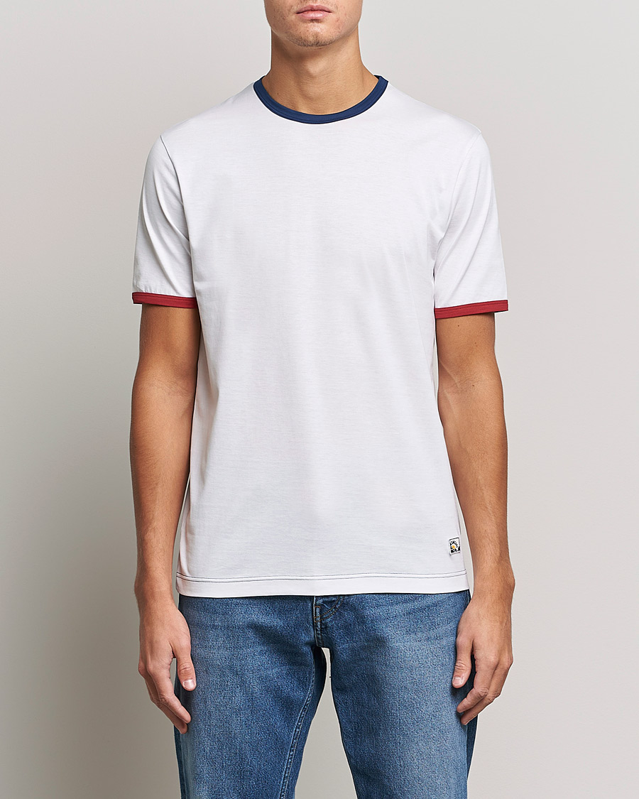 Herren | T-Shirts | Sunspel | Paul Weller Supima Cotton T-Shirt White