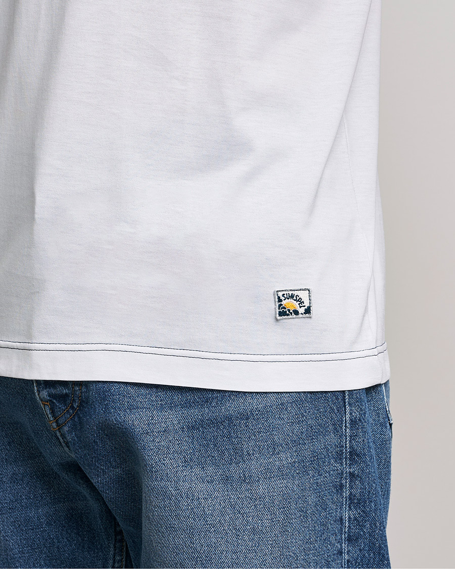 Herren | T-Shirts | Sunspel | Paul Weller Supima Cotton T-Shirt White
