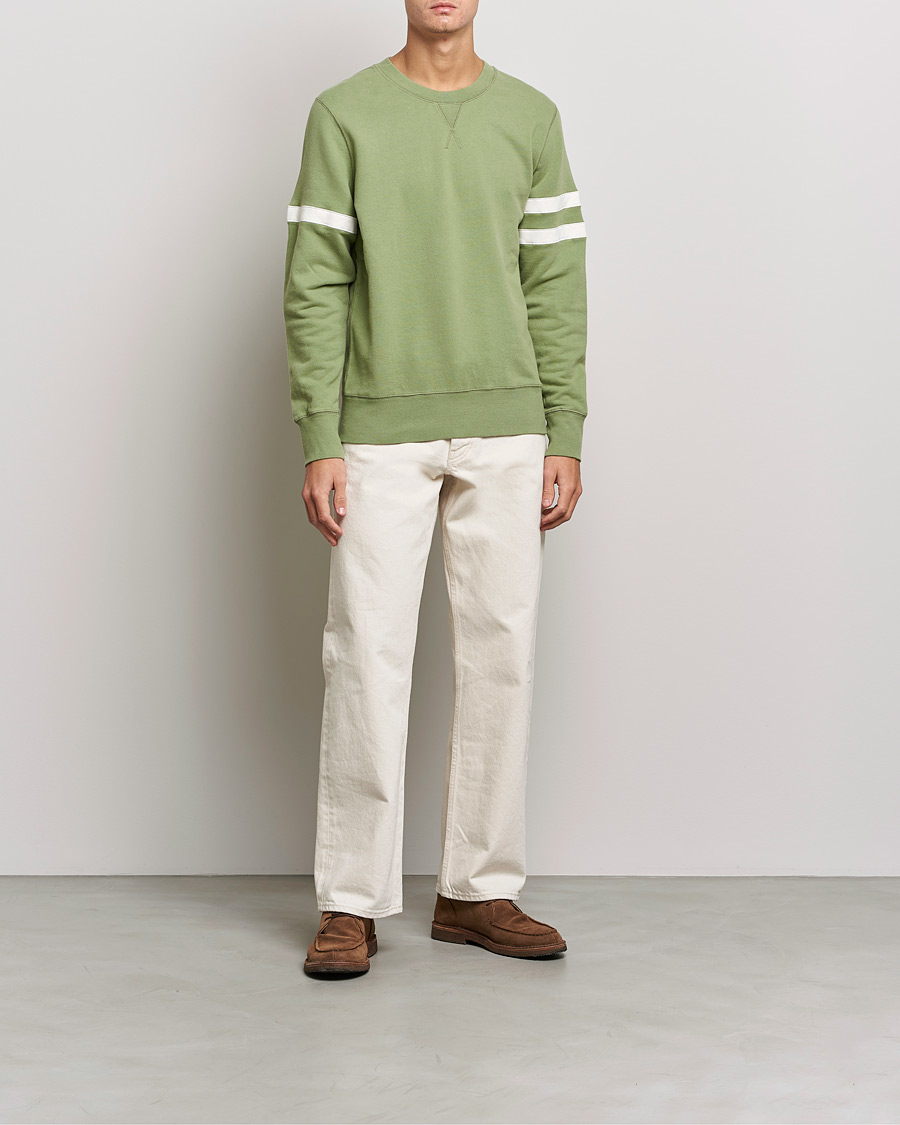Herren | Pullover | Sunspel | Paul Weller Loopback Sweatshirt Dark Sage