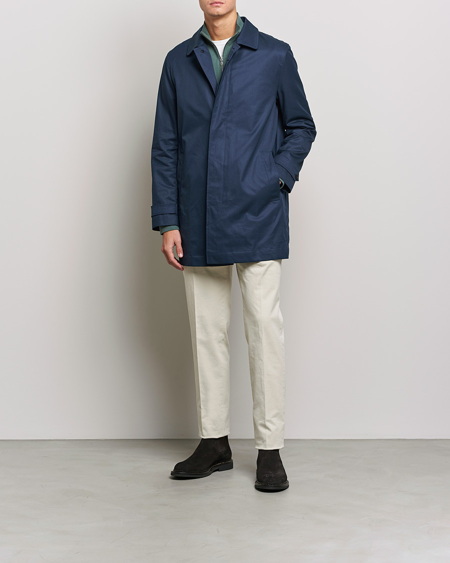 Herren | Jacken | Sunspel | Paul Weller Technical Cotton Mac Night Sky