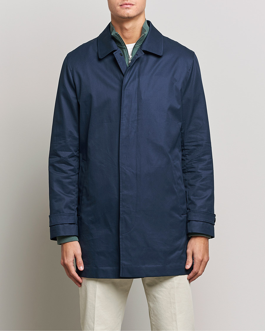 Herren | Jacken | Sunspel | Paul Weller Technical Cotton Mac Night Sky