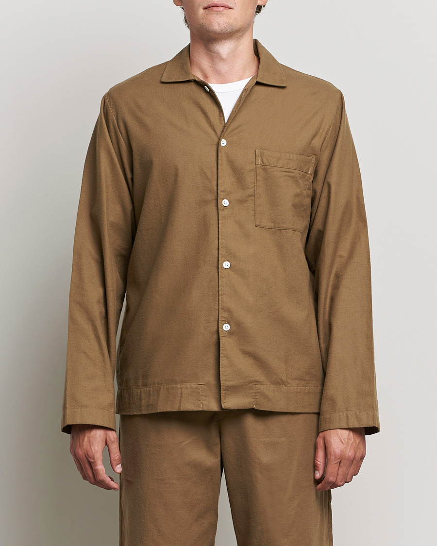 Herren | Kleidung | Tekla | Flannel Pyjama Shirt Moss