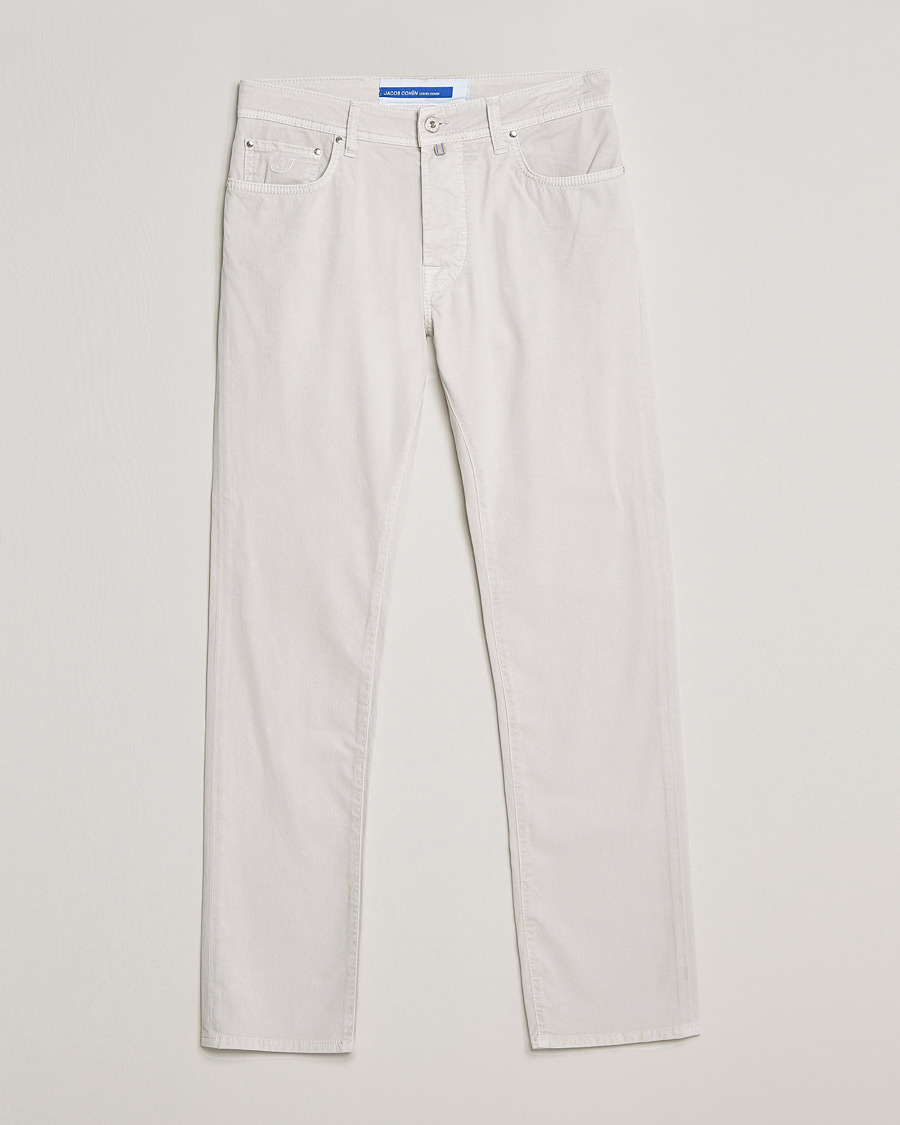 Herren | Hosen | Jacob Cohën | Bard 5-Pocket Cotton Trousers Off White