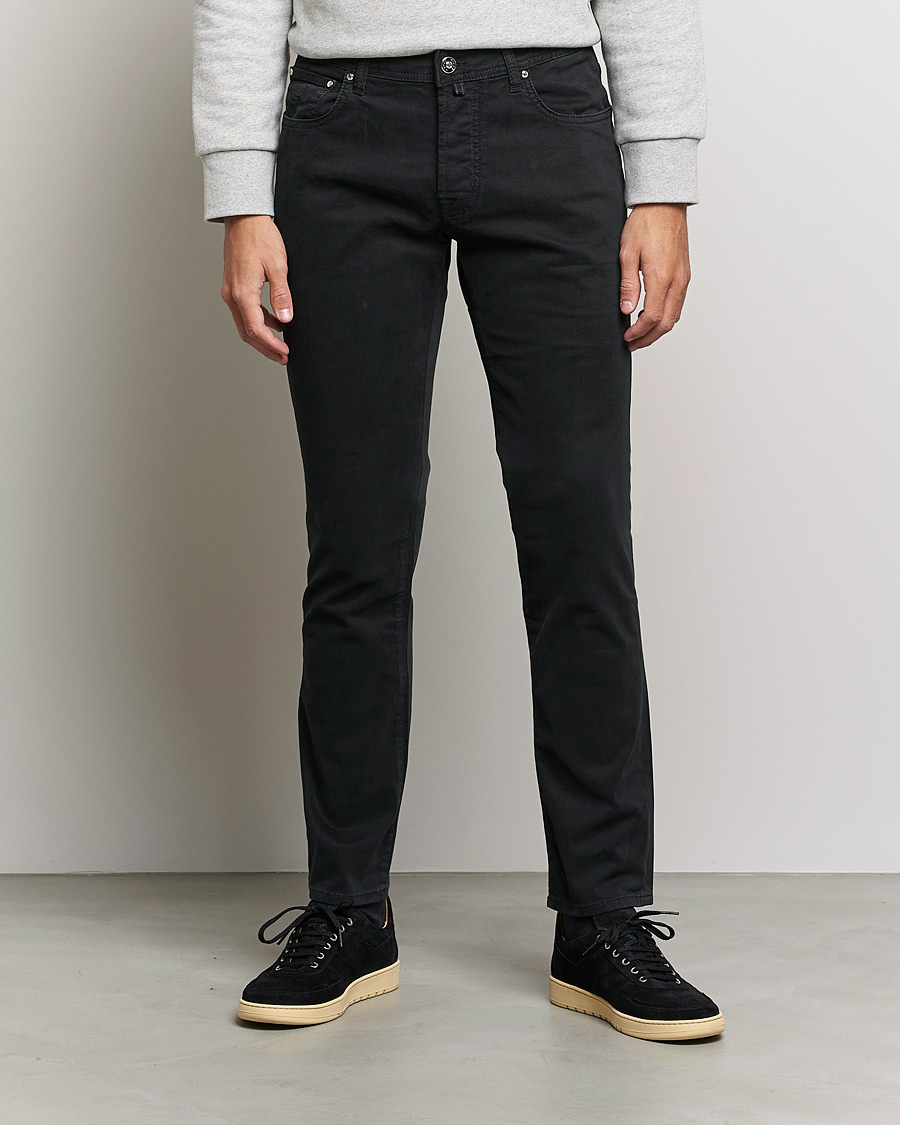 Herren | Hosen | Jacob Cohën | Bard 5-Pocket Cotton Trousers Black