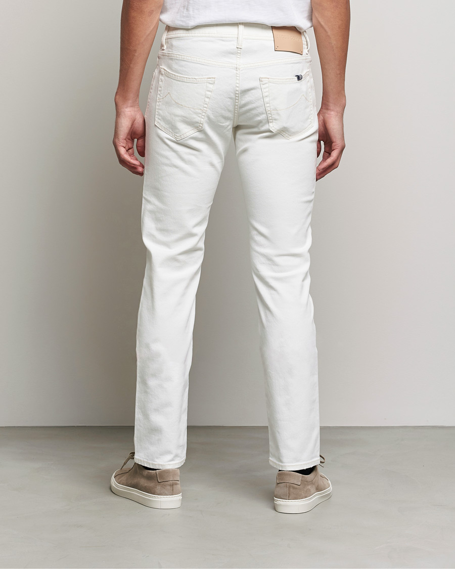 Herren | Jeans | Jacob Cohën | Nick Bio Cotton Slim Fit Jeans Off White