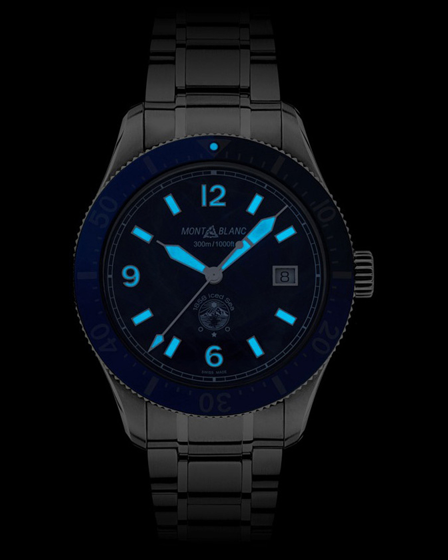 Herren | Montblanc 1858 Iced Sea Automatic 41mm Blue | Montblanc | 1858 Iced Sea Automatic 41mm Blue