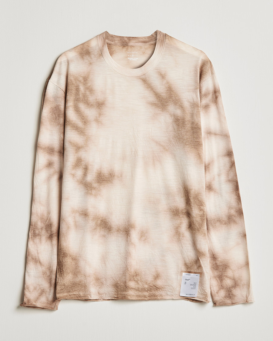 Herren | T-Shirts | Satisfy | CloudMerino Long Sleeve T-Shirt Thrush Batik