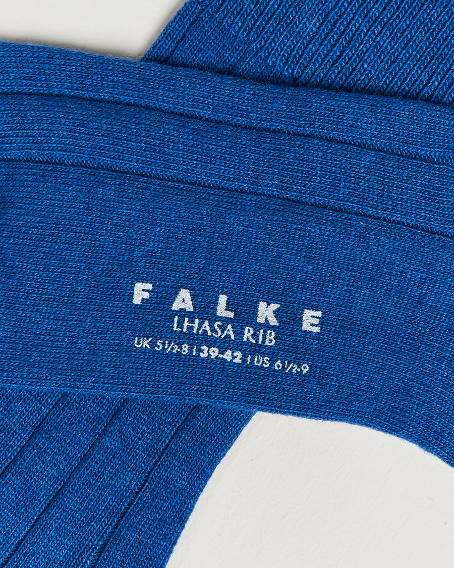 Men |  | Falke | Lhasa Cashmere Socks Sapphire Blue