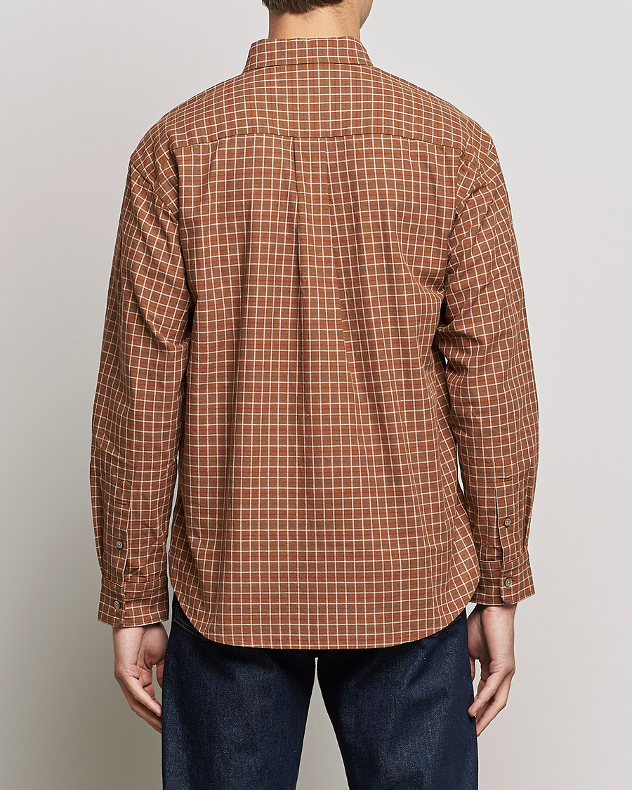 Herren | Hemden | Snow Peak | Warm Cotton Button Down Shirt Brown Check