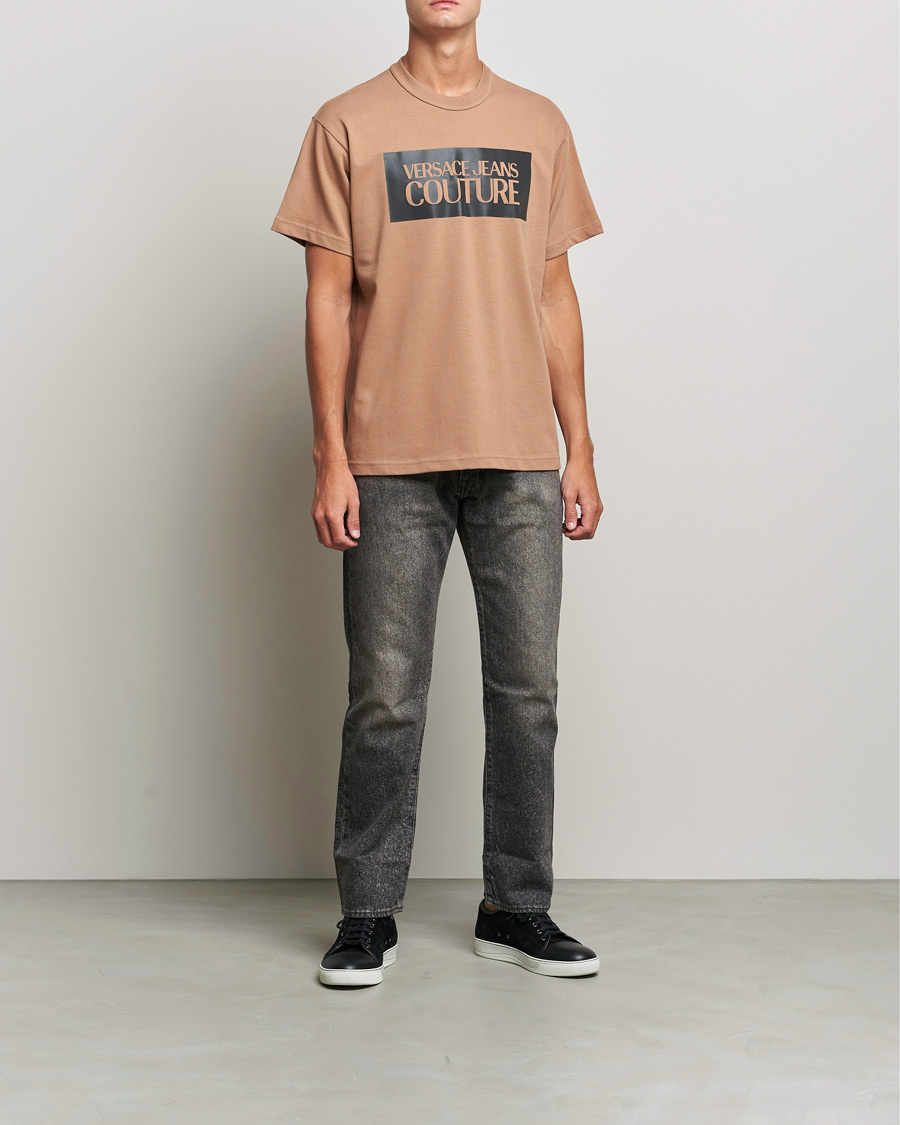 Herren | T-Shirts | Versace Jeans Couture | Reflective Logo T-Shirt Sand