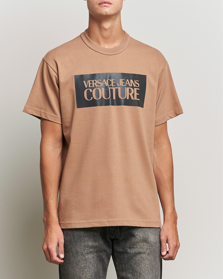 Herren | T-Shirts | Versace Jeans Couture | Reflective Logo T-Shirt Sand