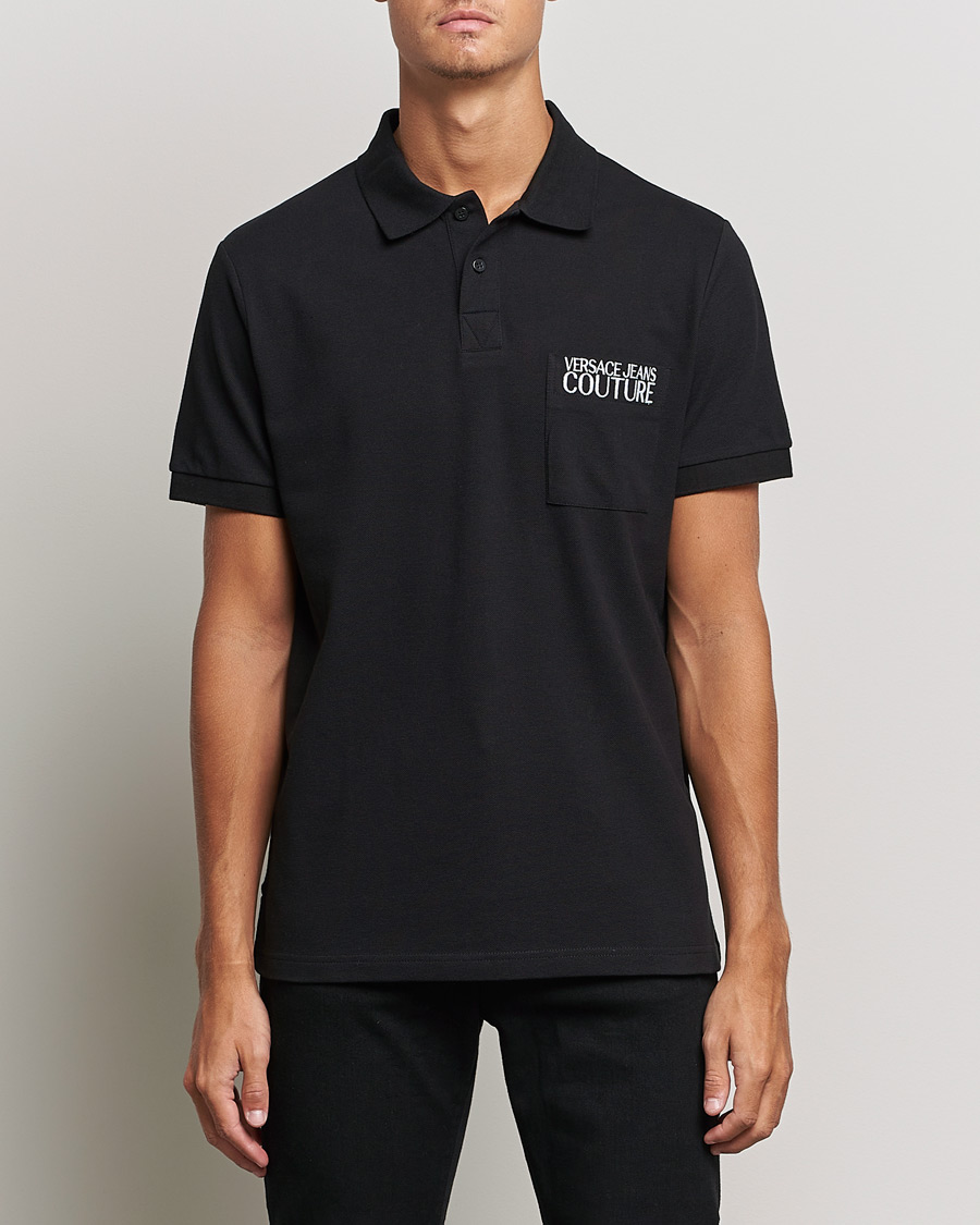 Herren | Poloshirts | Versace Jeans Couture | Logo Polo Shirt Black
