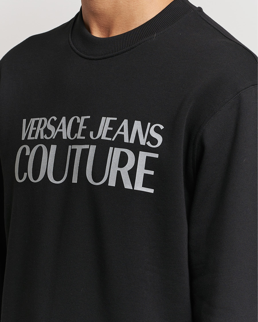 Herren | Pullover | Versace Jeans Couture | Logo Sweatshirt Black/Silver