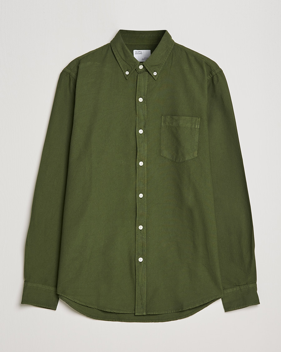 Herren | Hemden | Colorful Standard | Classic Organic Oxford Button Down Shirt Seaweed Green