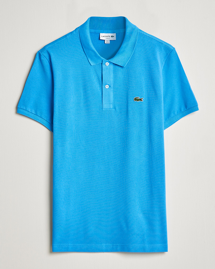 Herren | Poloshirts | Lacoste | Slim Fit Polo Piké Argentine Blue