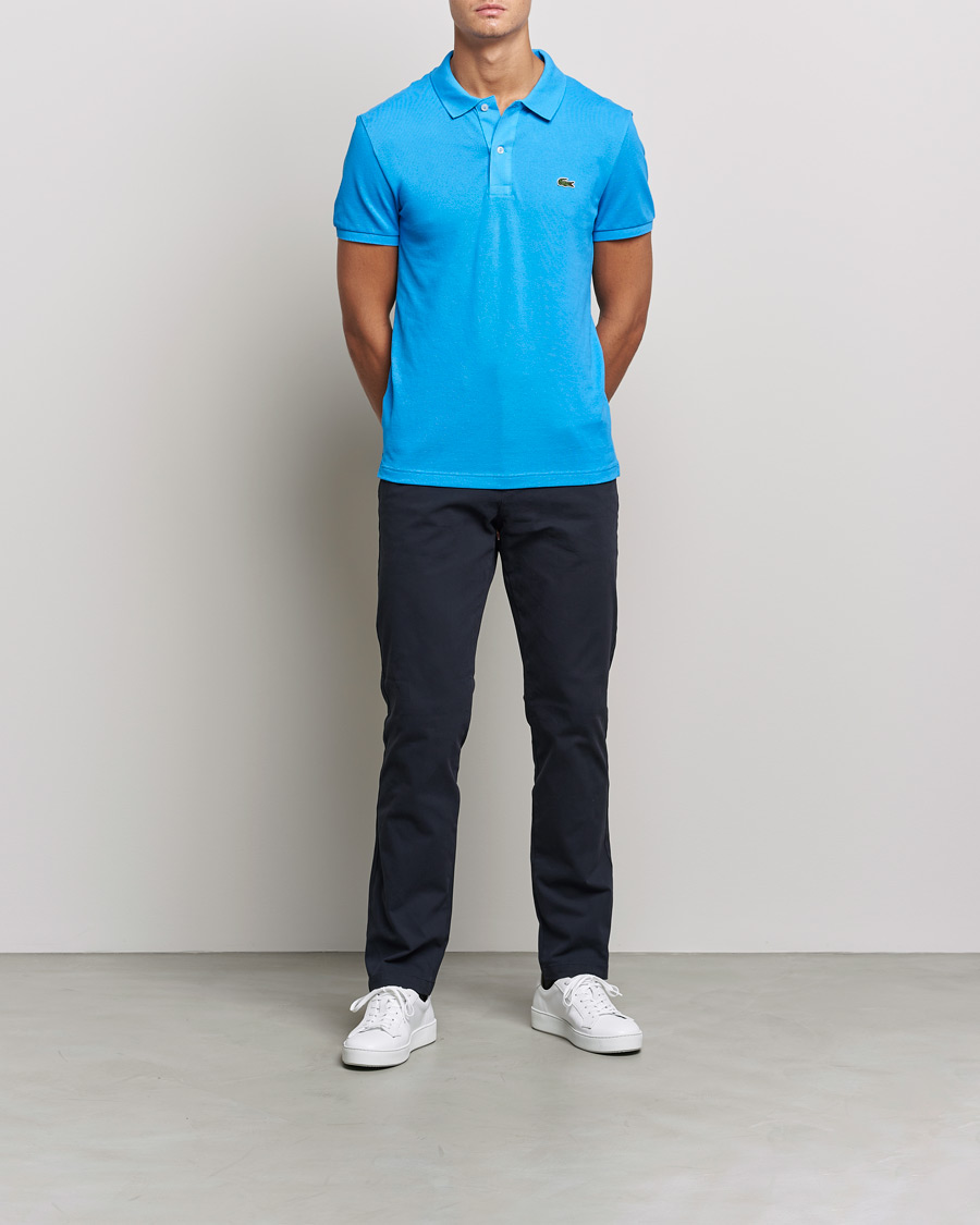 Herren | Poloshirts | Lacoste | Slim Fit Polo Piké Argentine Blue