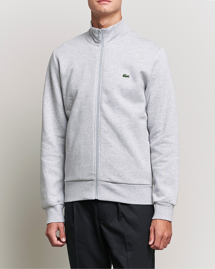 Herren | Pullover | Lacoste | Full Zip Sweater Silver Chine