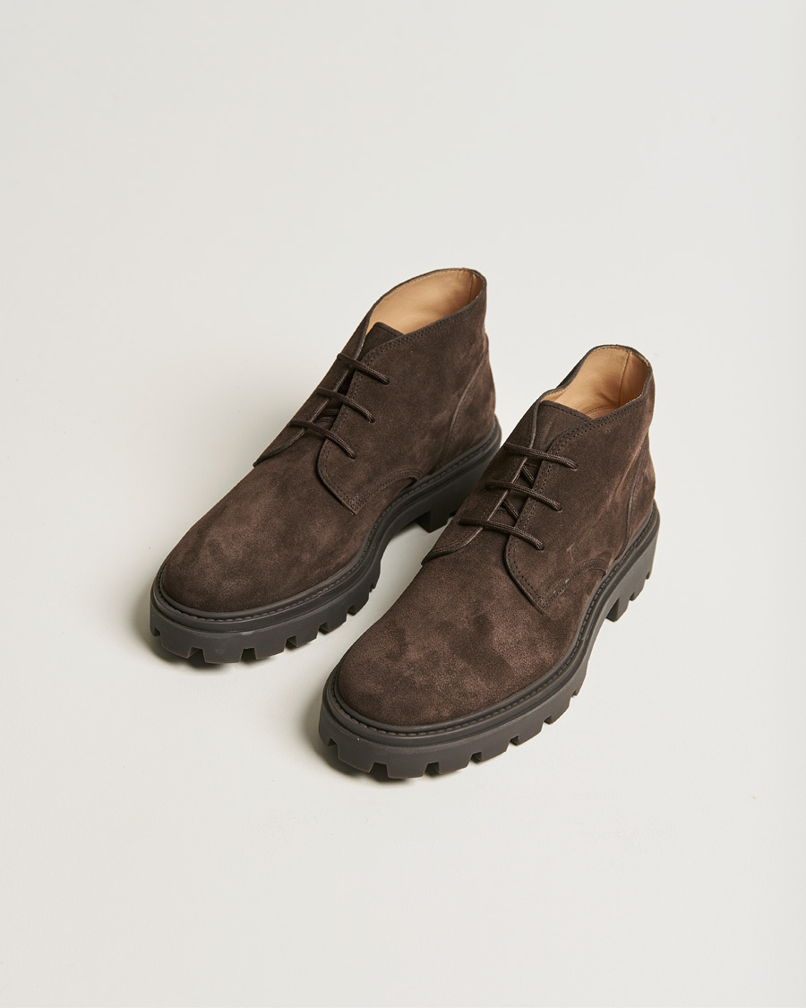 Herren | Tod's Heavy Winter Boots Dark Brown Suede | Tod's | Heavy Winter Boots Dark Brown Suede