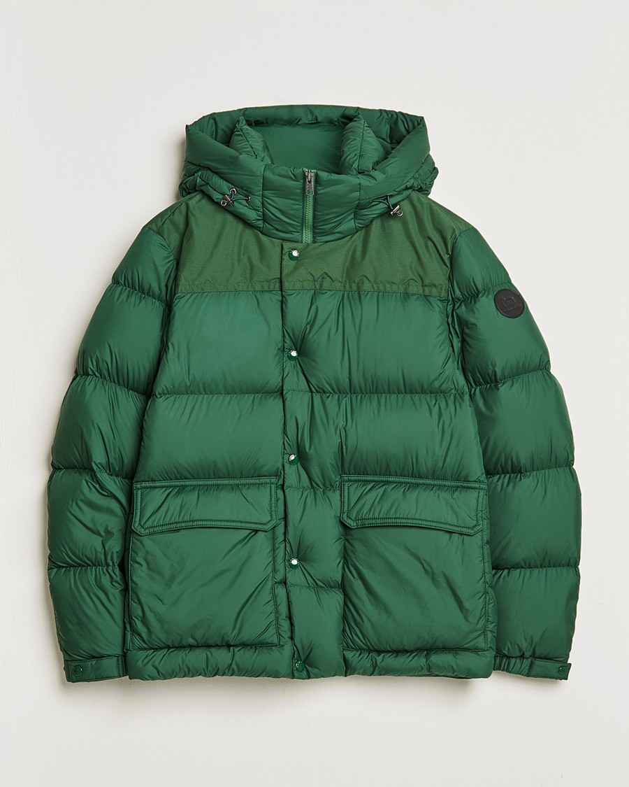 Herren | Jacken | Woolrich | Microfiber Sierra Padded Jacket Waxed Green
