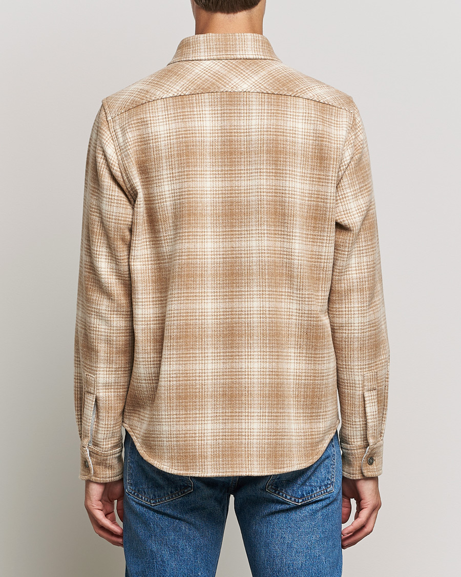 Herren | Hemden | Woolrich | Alaskan Melton Wool Overshirt Camel Hunting