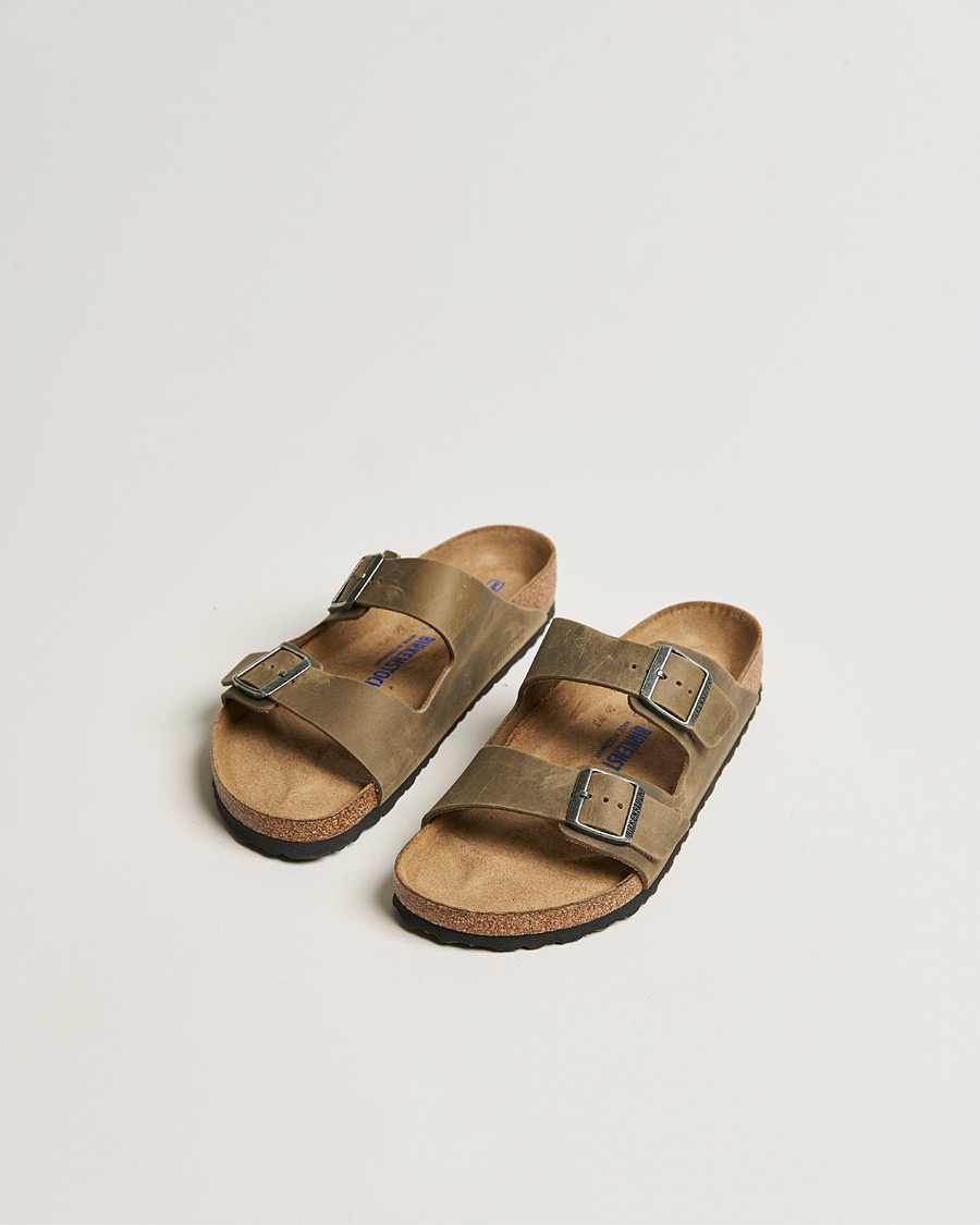 Herren | Schuhe | BIRKENSTOCK | Arizona Soft Footbed Faded Khaki Oiled Leather