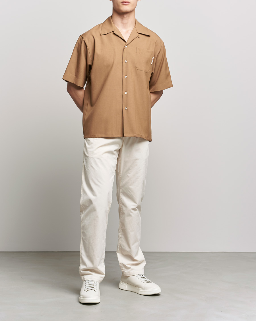 Herren | Hemden | Marni | Tropical Wool Bowling Shirt Beige