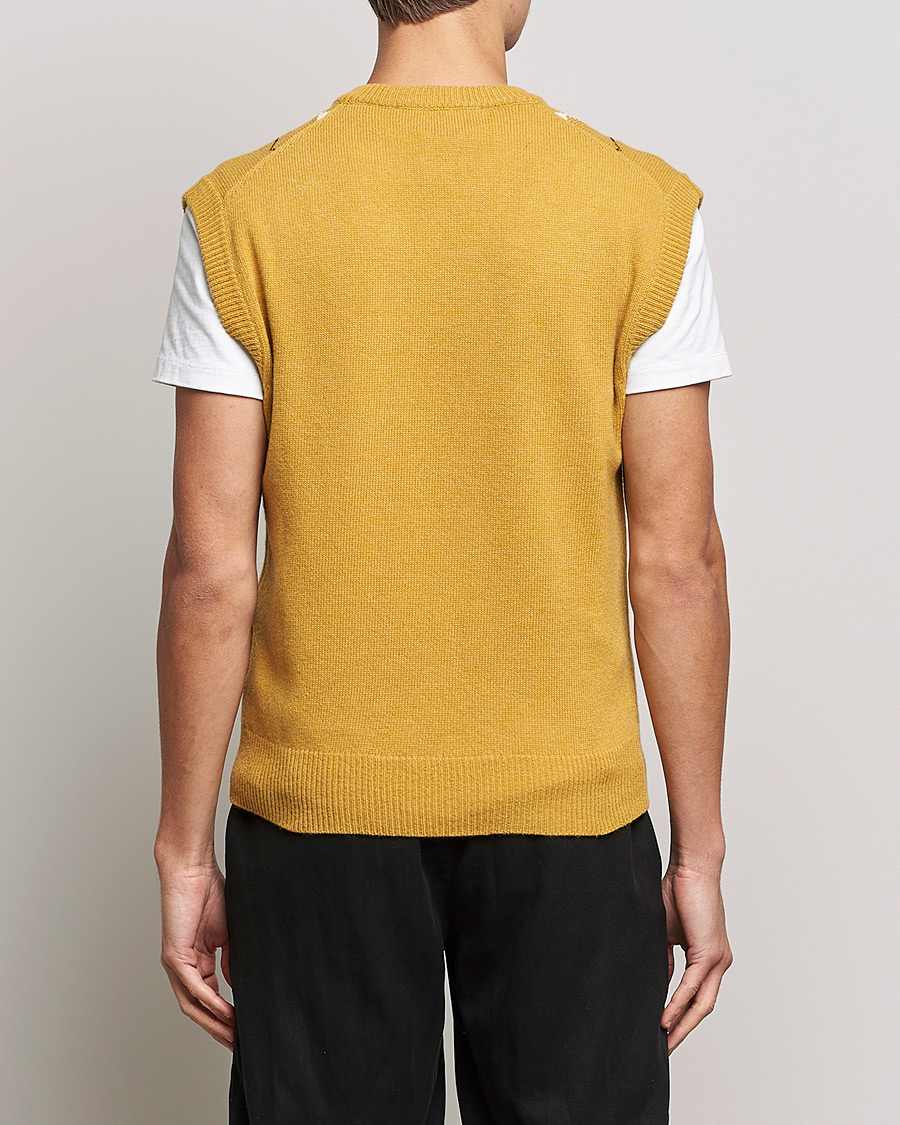 Herren | Pullover | Marni | Shetland Argyle Knit Vest White/Yellow
