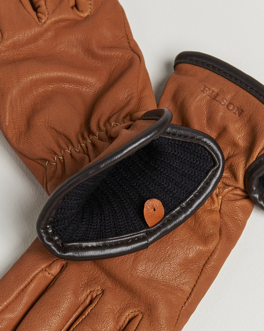 Herren | Filson Original Lined Goatskin Gloves Saddle Brown | Filson | Original Lined Goatskin Gloves Saddle Brown