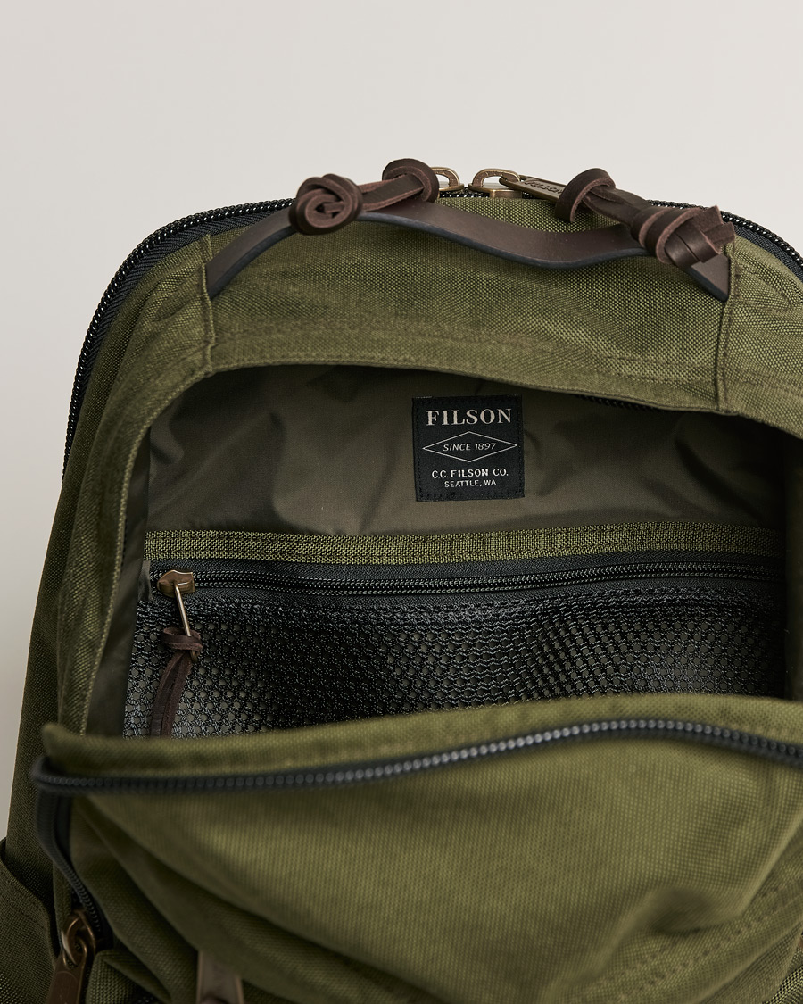 Herren | Filson Dryden Cordura Nylon Backpack Otter Green | Filson | Dryden Cordura Nylon Backpack Otter Green