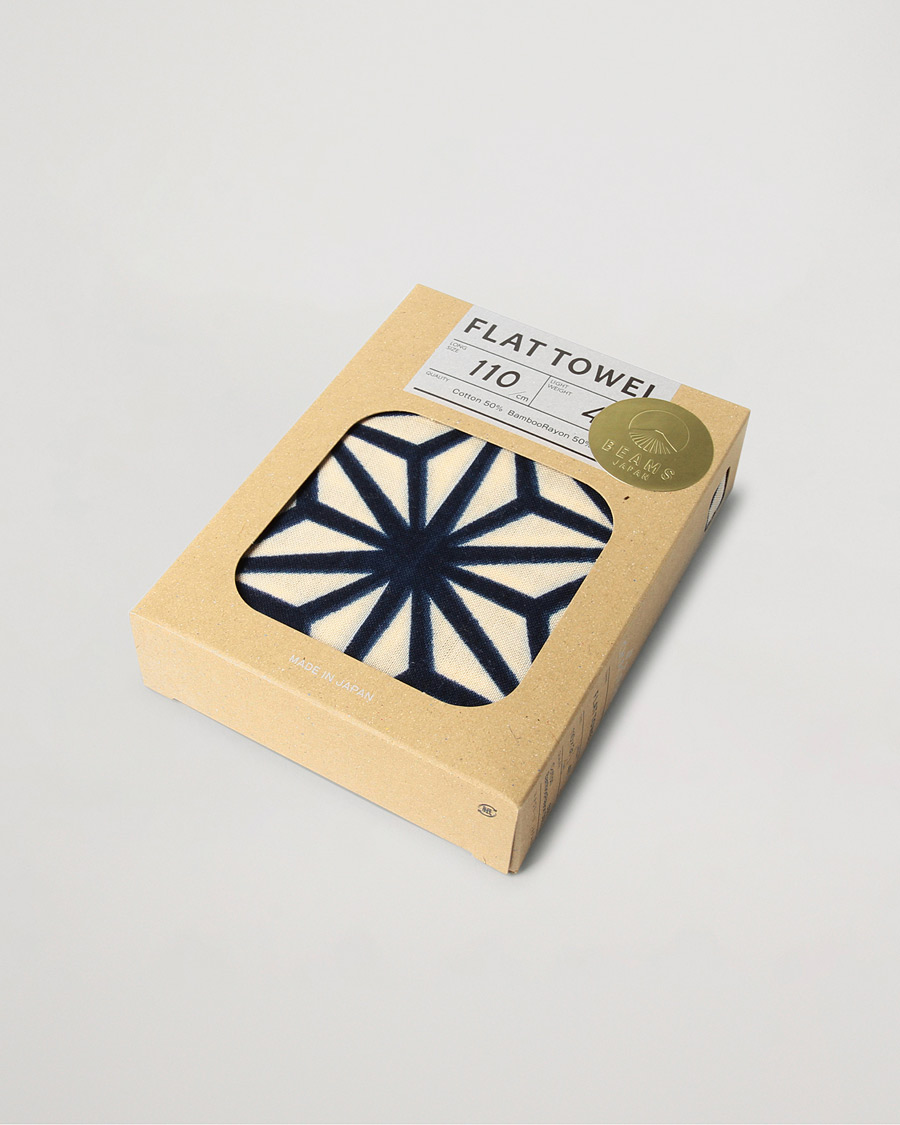 Herren | Beams Japan Chaoras Hand Towel White/Navy | Beams Japan | Chaoras Hand Towel White/Navy