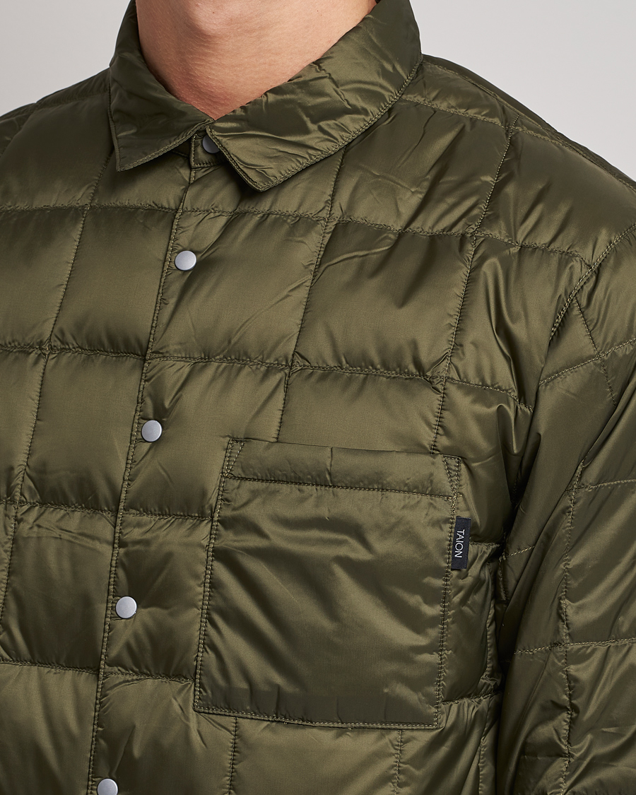 Herren | Hemden | TAION | Lightweight Down Shirt Dark Olive