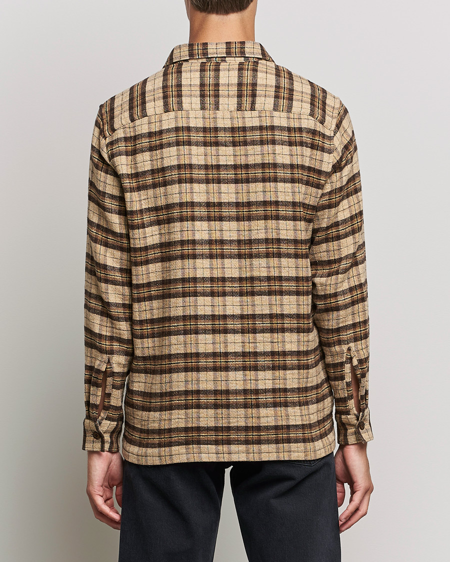 Herren | Hemden | Sunflower | Spacey Wool Overshirt Brown Check
