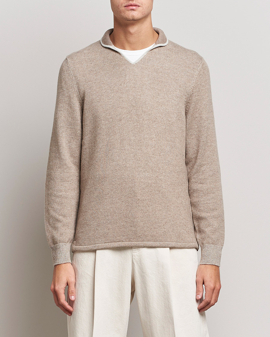 Herren | Pullover | SEASE | Ellen Cashmere Pullover Beige