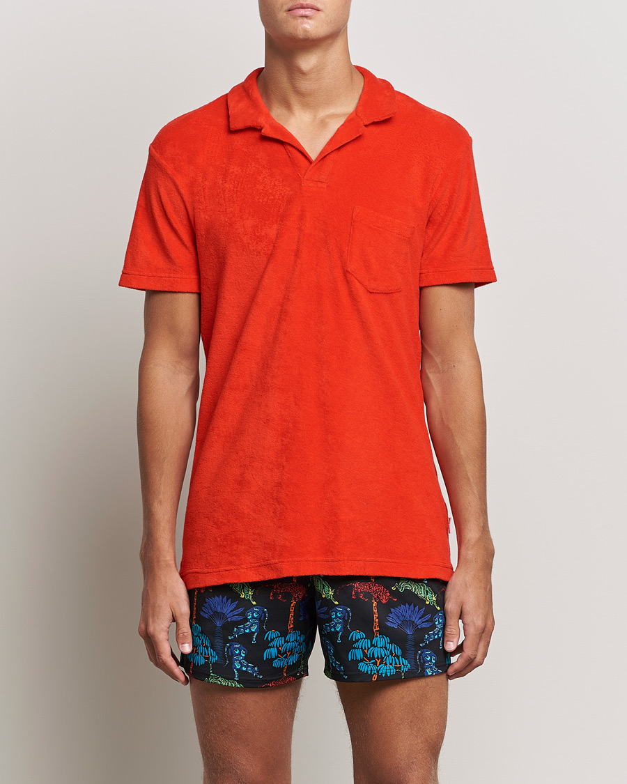 Herren | Poloshirts | Orlebar Brown | Terry Polo Summer Red
