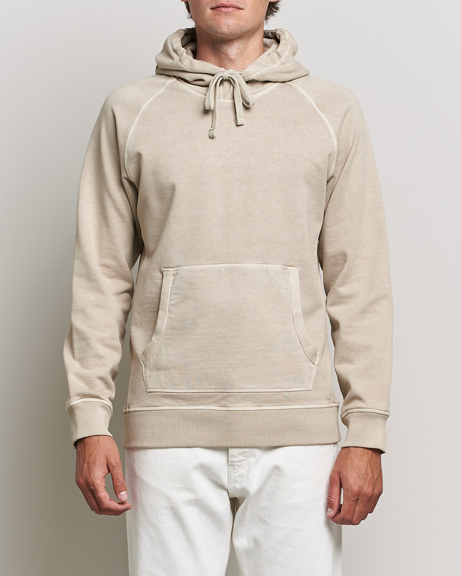 Herren | Pullover | Orlebar Brown | Francis Garment Dyed Cotton Hood Parched Green