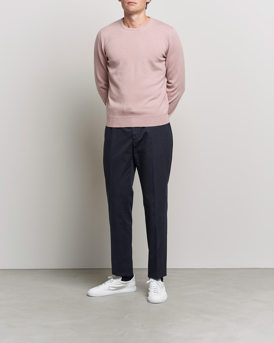Herren | Pullover | Gran Sasso | Wool/Cashmere Crew Neck Soft Pink