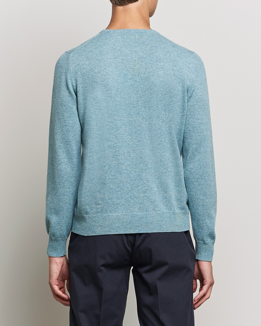 Herren | Pullover | Gran Sasso | Wool/Cashmere Crew Neck Aqua Green