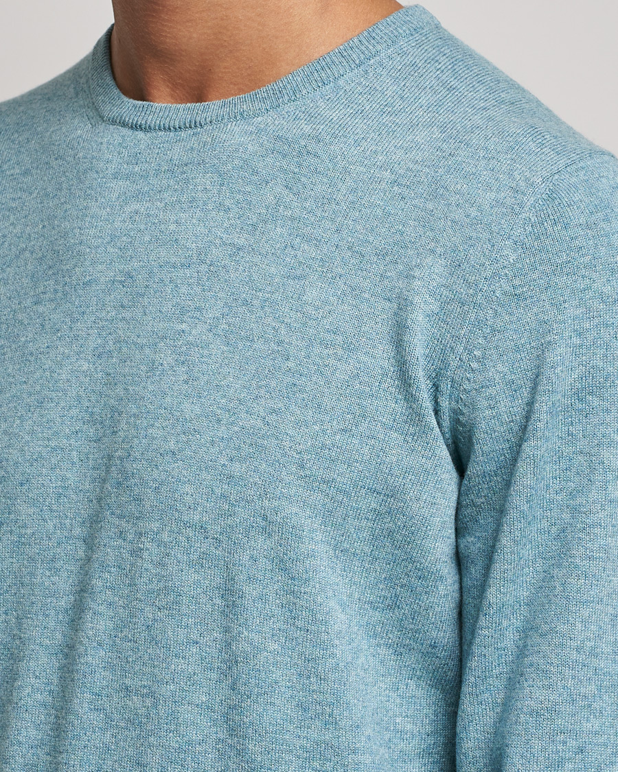 Herren | Pullover | Gran Sasso | Wool/Cashmere Crew Neck Aqua Green