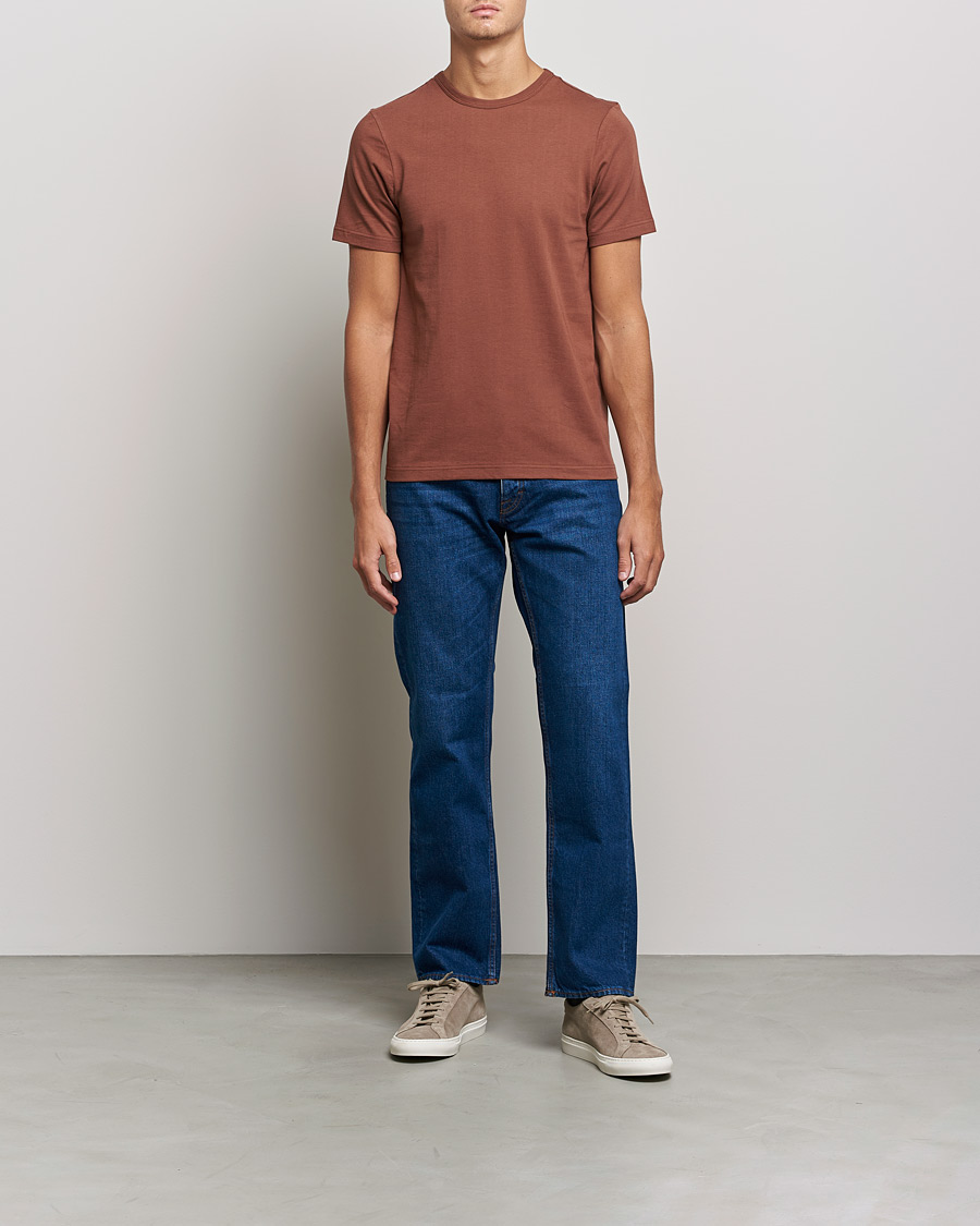 Herren | T-Shirts | Merz b. Schwanen | 1950s Classic Loopwheeled Tee Tan