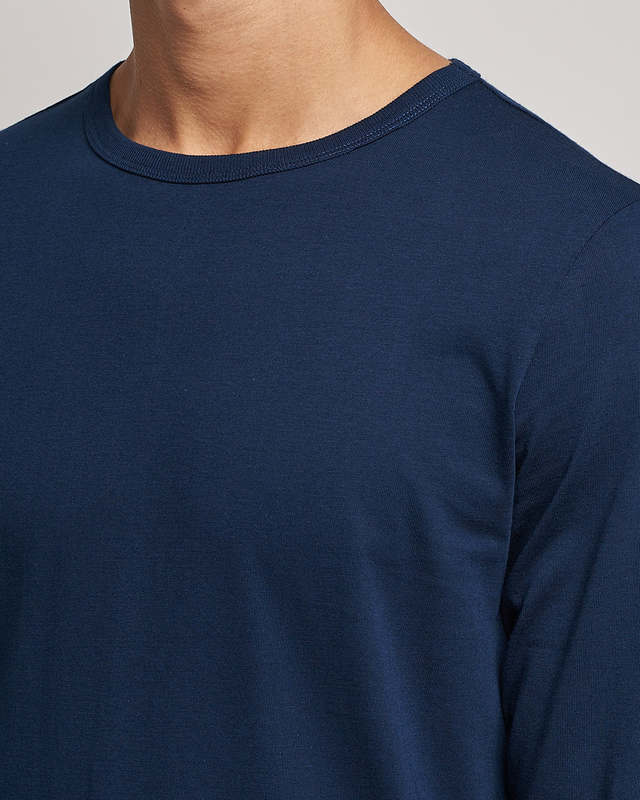 Herren | T-Shirts | Merz b. Schwanen | 1950s Classic Loopwheeled Longsleeve Tee Ink