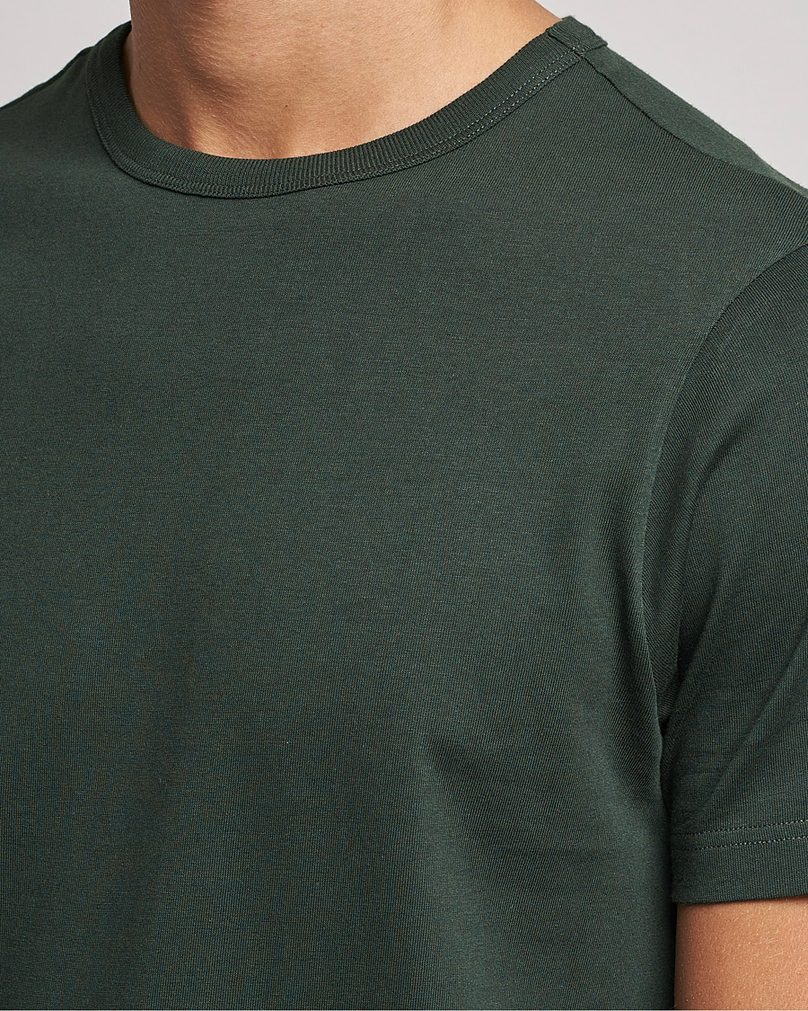 Herren | T-Shirts | Merz b. Schwanen | Relaxed Loopwheeled Sturdy Tee Forest