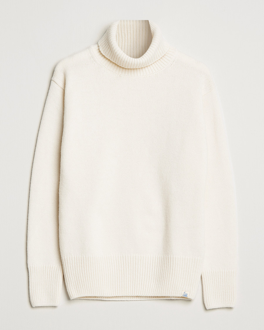 Herren | Pullover | Merz b. Schwanen | Merino/Cashmere Knitted Turtleneck Nature