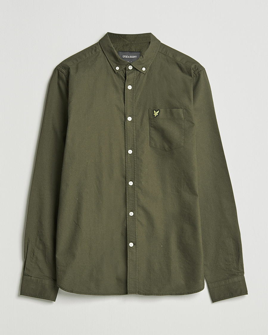 Herren | Hemden | Lyle & Scott | Lightweight Oxford Shirt Olive