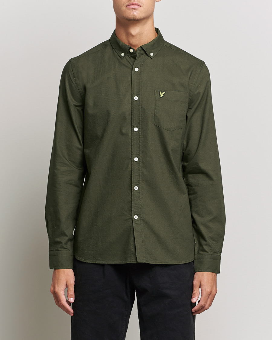 Herren | Hemden | Lyle & Scott | Lightweight Oxford Shirt Olive