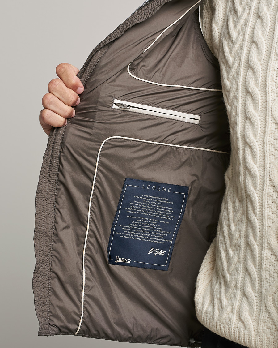 Herren | Jacken | Herno | Nuage Down Vest Taupe