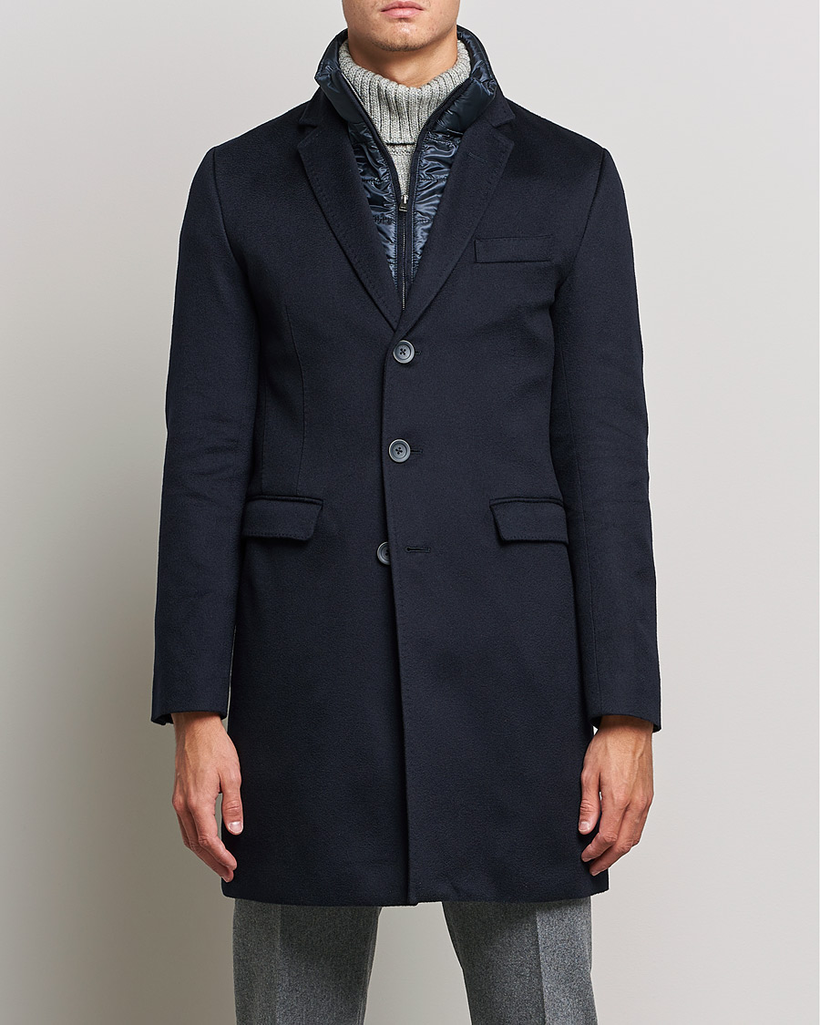 Herren | Jacken | Herno | Cashmere Zip Coat Navy
