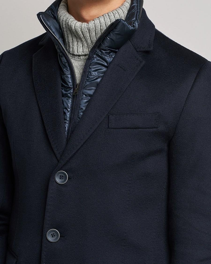 Herren | Jacken | Herno | Cashmere Zip Coat Navy